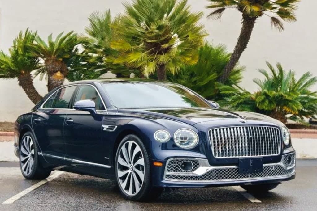 2022 Bentley Flying Spur in a close editorial gallery crop