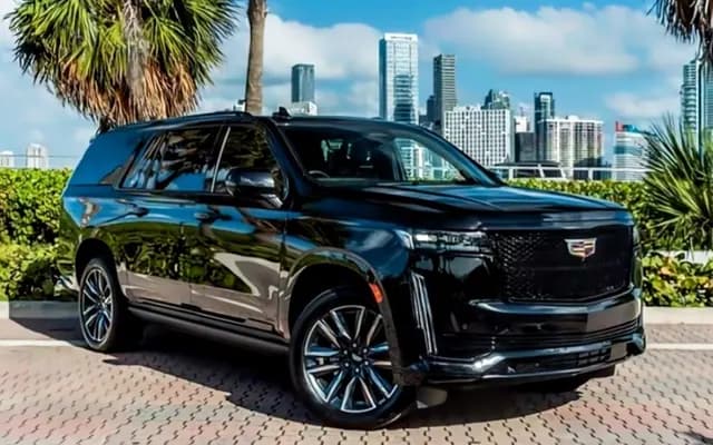2022 Cadillac Escalade ESV photographed outdoors for the REVANT MIAMI vehicle gallery