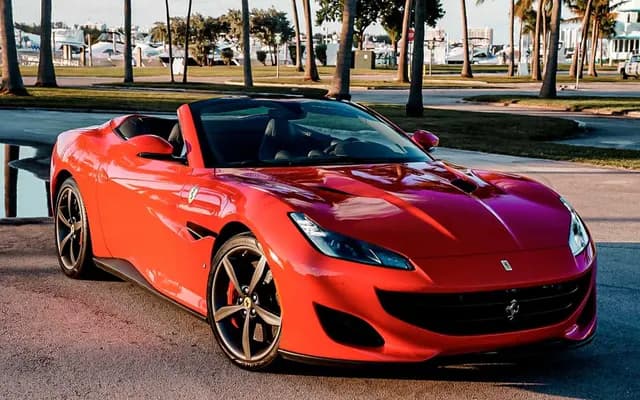 2021 Ferrari Portofino Spyder photographed outdoors for the REVANT MIAMI vehicle gallery