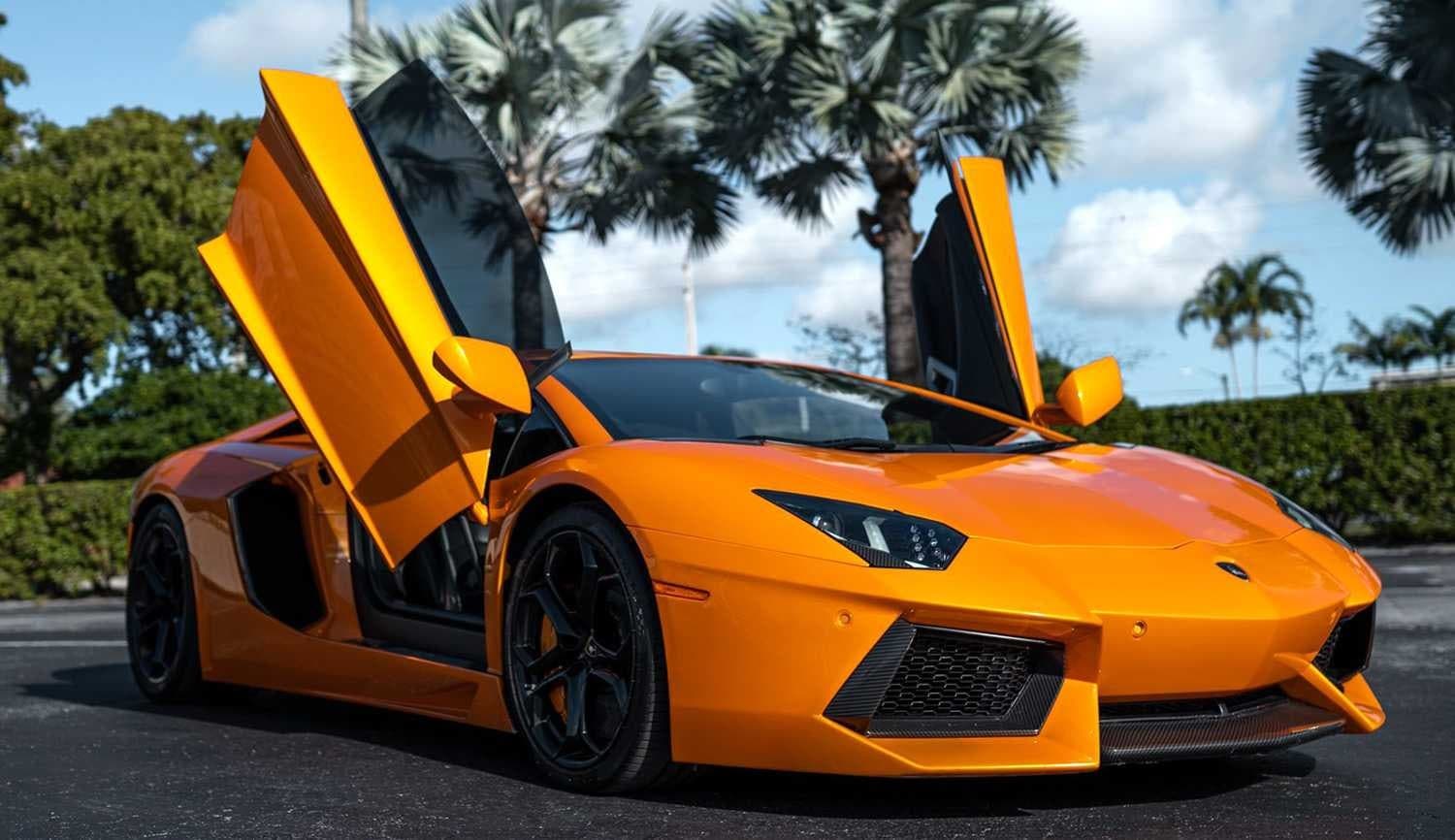 Lamborghini Aventador in a close editorial gallery crop