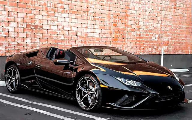 2021 Lamborghini Huracan EVO photographed outdoors for the REVANT MIAMI vehicle gallery