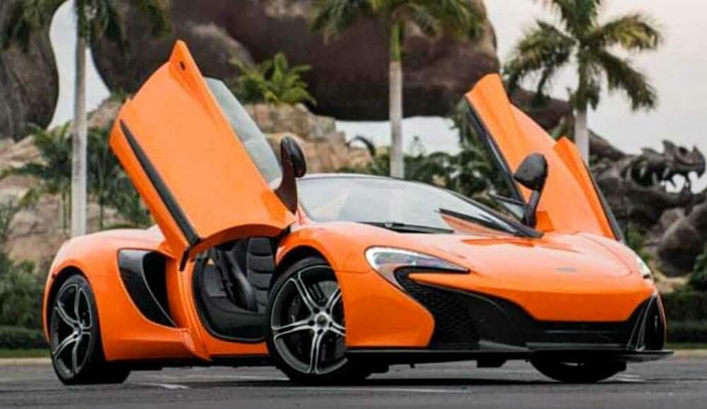 McLaren 650S Spider in a close editorial gallery crop