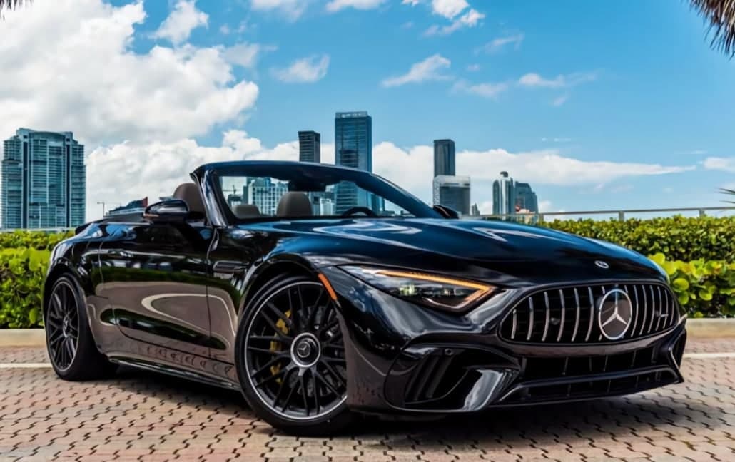 2023 Mercedes-Benz SL in a close editorial gallery crop